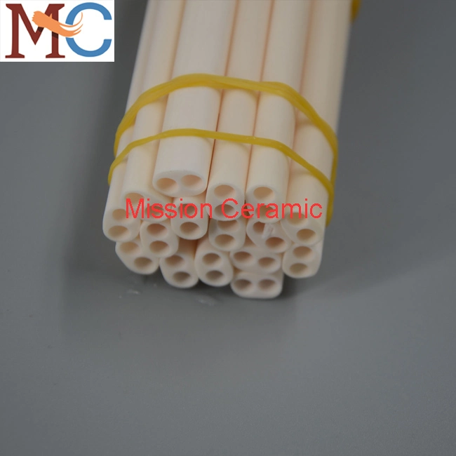 99% 99.7% Al2O3 Alumina Ceramic Square Electrode Tube