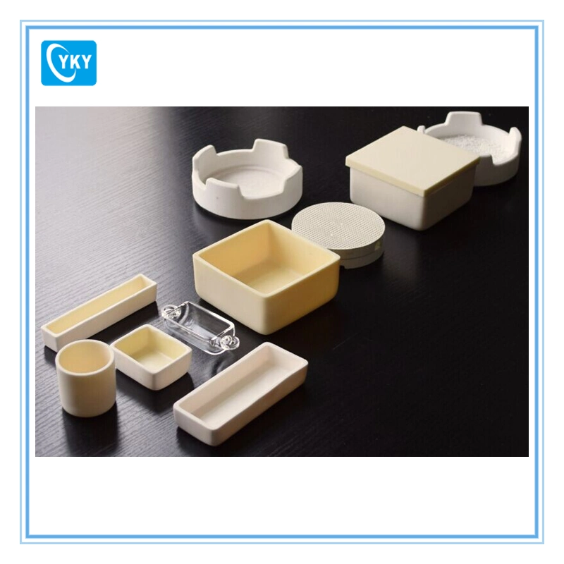 Rectangular Shape High Purity 99-99.97% Ceramic Alumina Boat Crucible